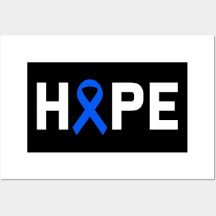 Hope Colon Cancer Awareness Zodiac Ribbon Support Gift Posters and Art